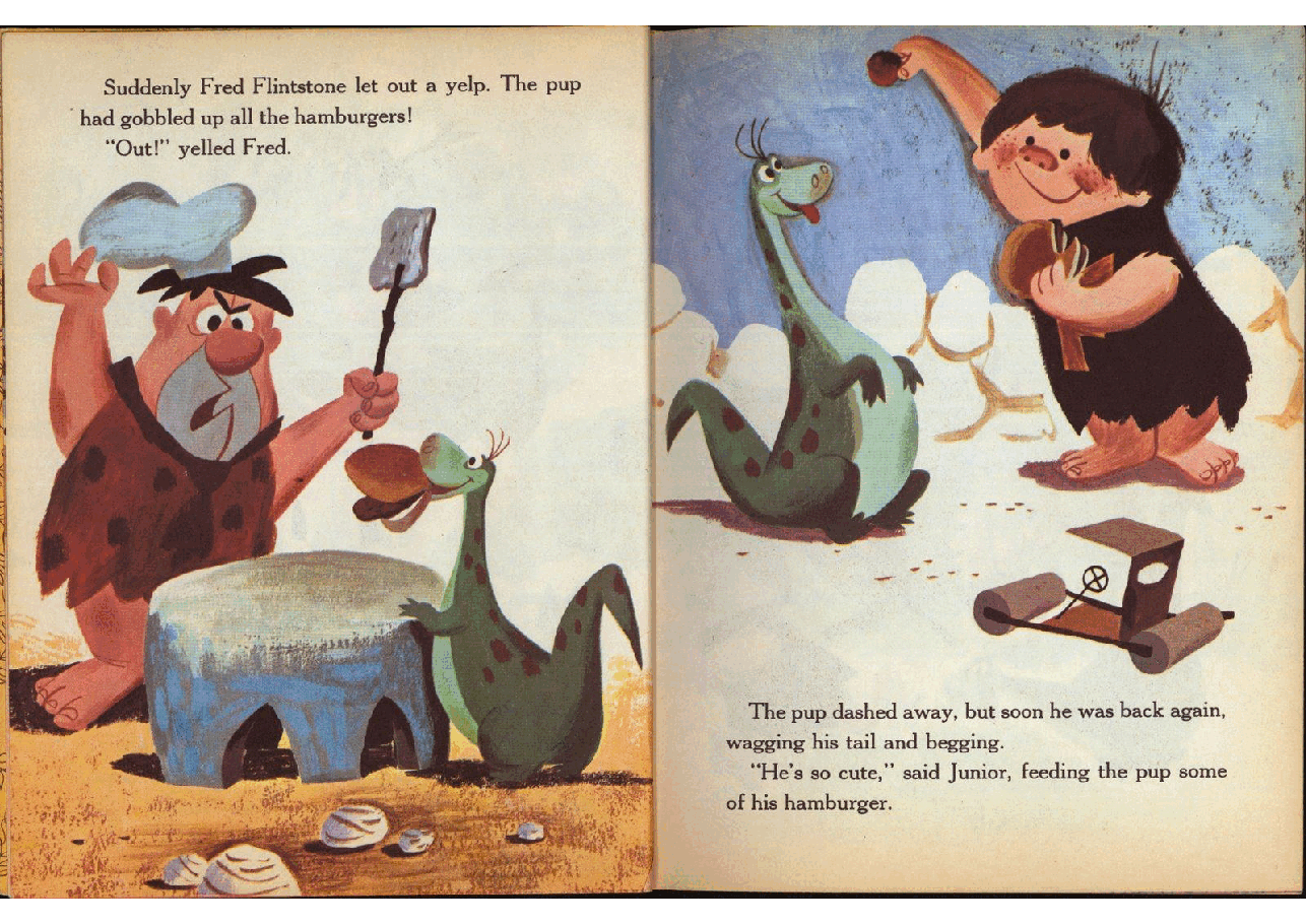 名家精选英语绘本Little Golden Book 0450 - Hanna-Barbera's The Flintstones (1961) (Freckled Derelict).pdf，第4页预览