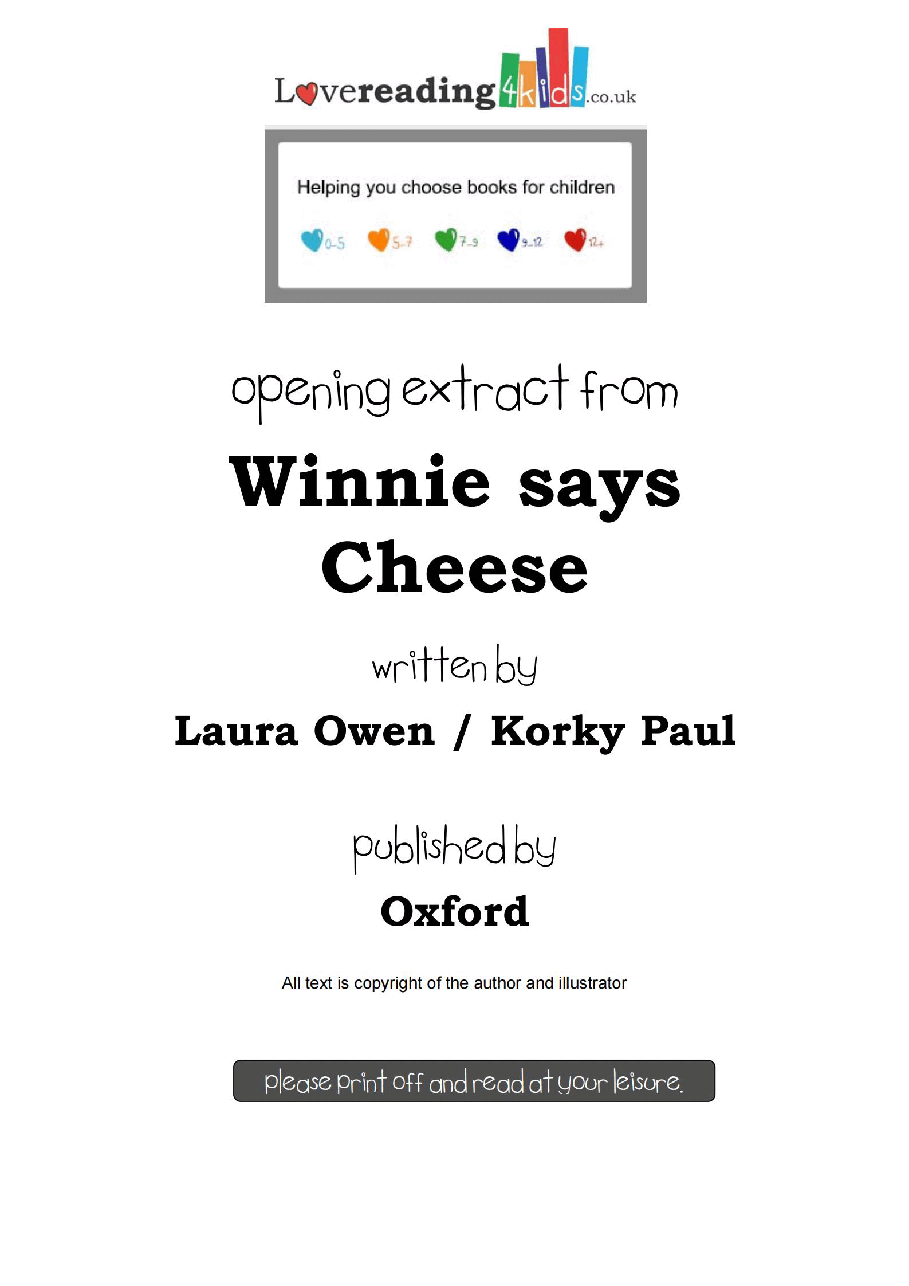 女巫温妮英文绘本3-04 Winnie Says Cheese_by_Laura_Owen_Extract.pdf,第1页预览