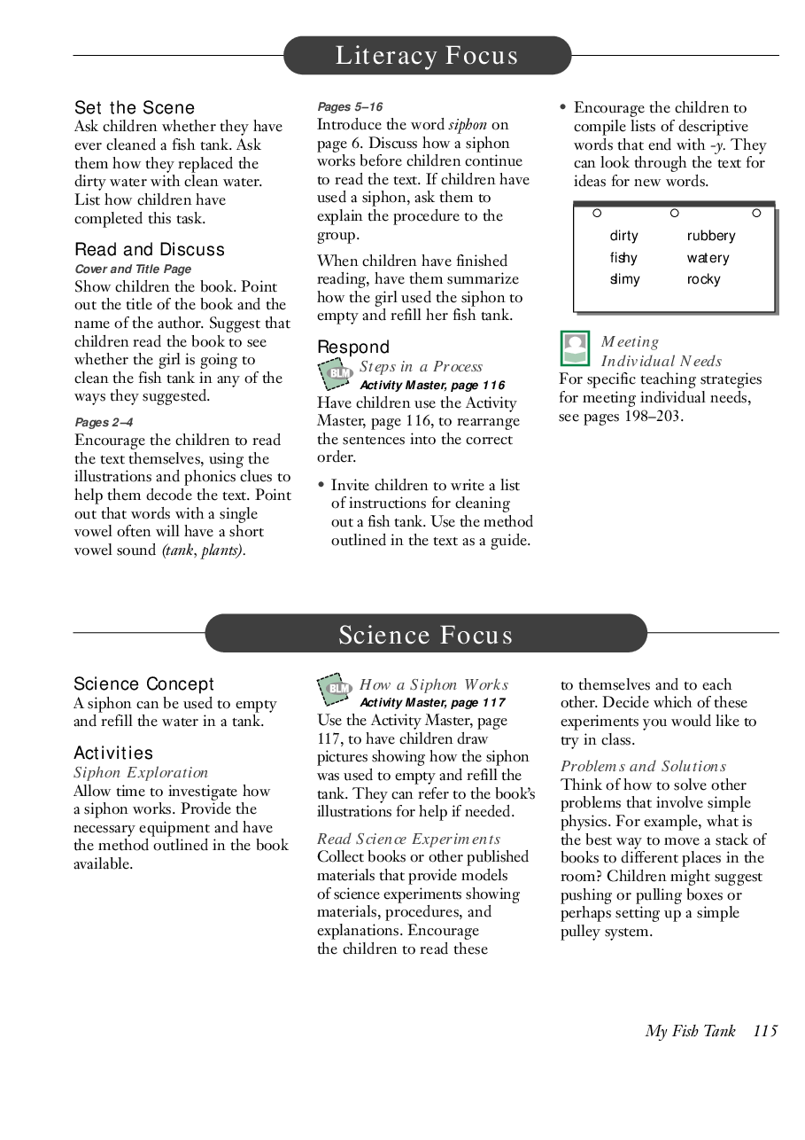 国家地理百科流利级英文绘本Fluent09 my fish tank 教学指导.pdf,第2页预览