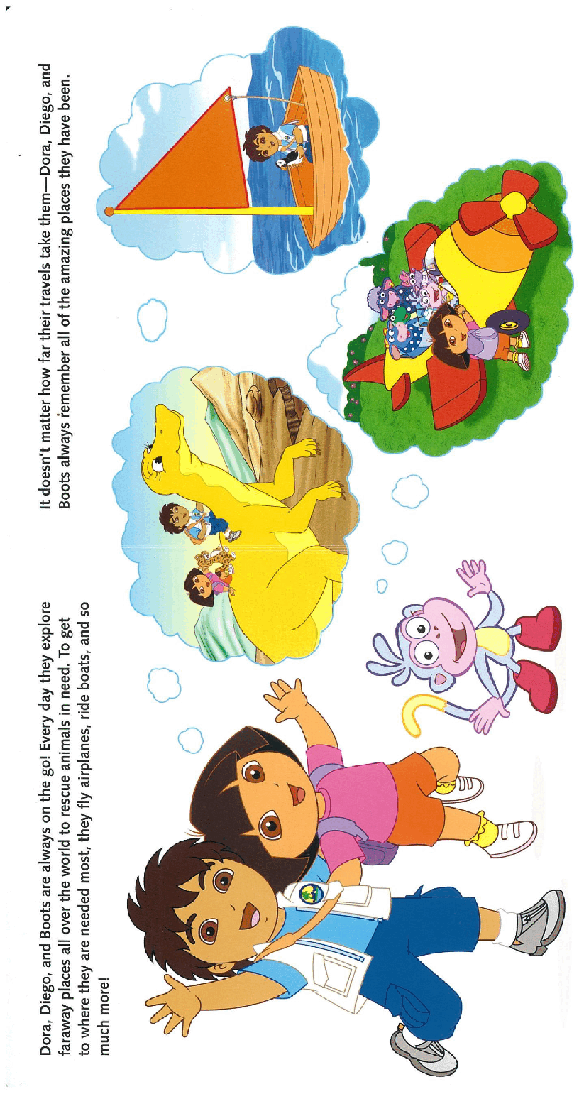 36本爱探险的朵拉英文绘本Ready_to_Ride!_(Dora_&_Diego).pdf,第2页预览