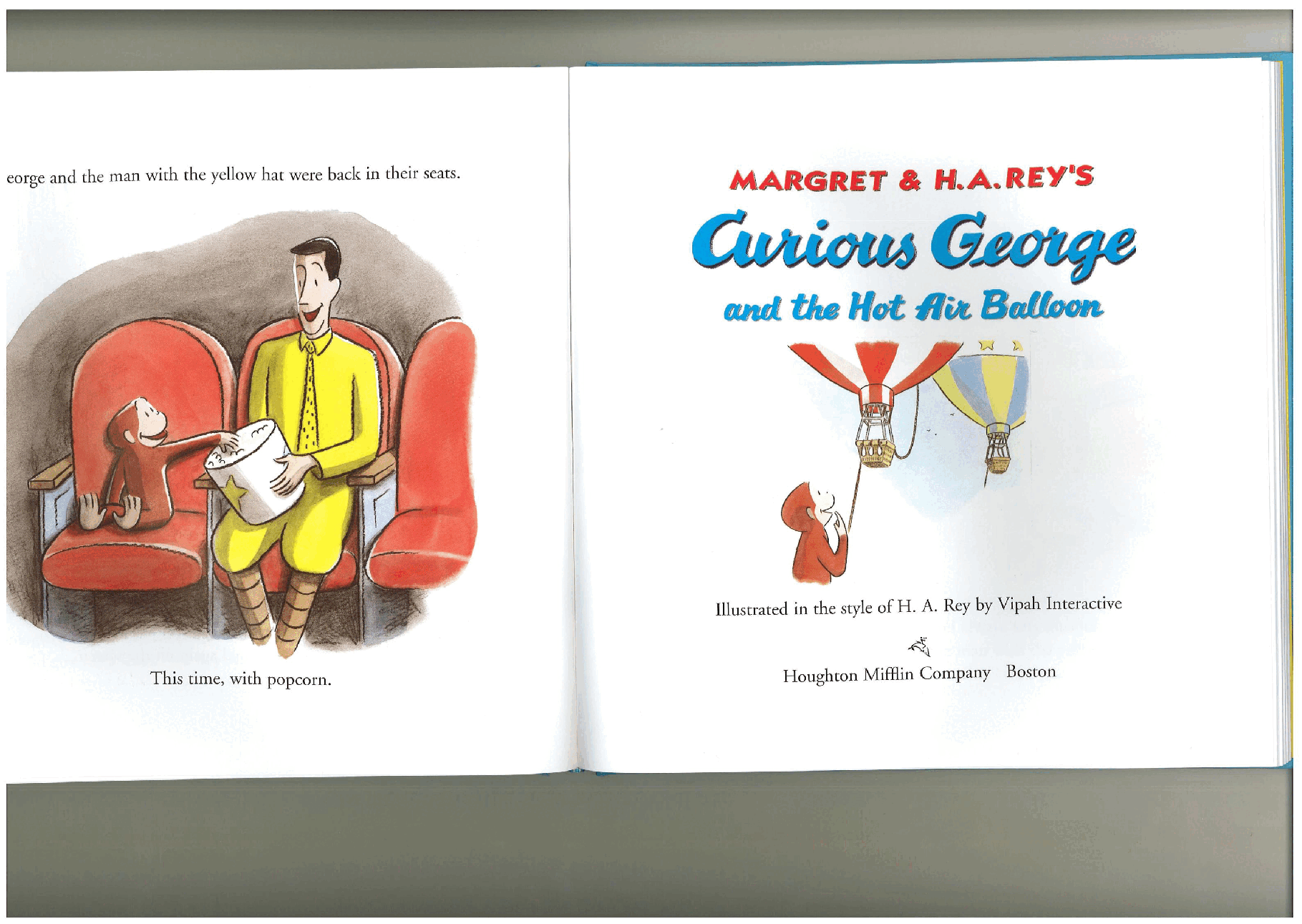 好奇的乔治英文绘本系列Curious George and the Hot Air Ballon(Blue 6).pdf,第1页预览