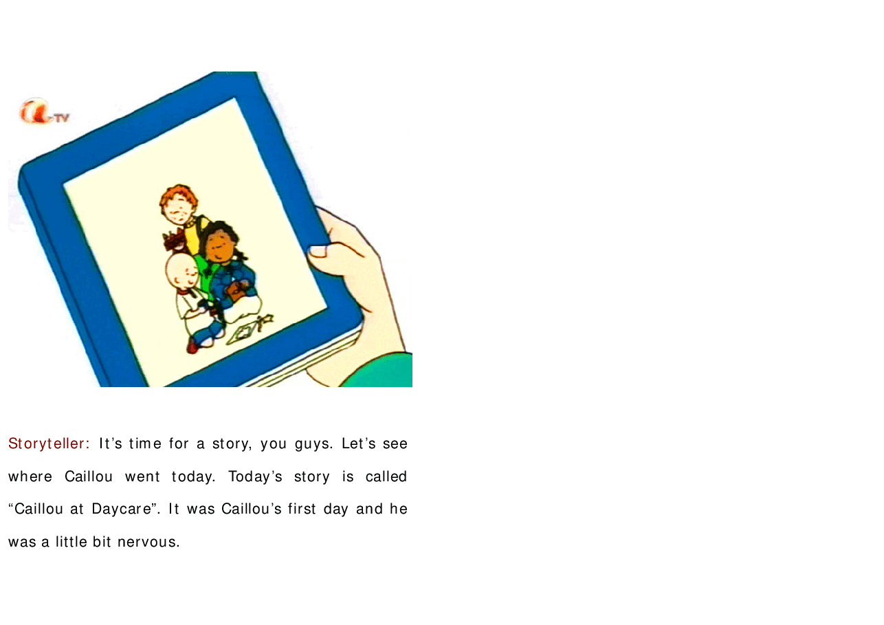 卡由英文绘本Caillou at Daycare.pdf,第2页预览