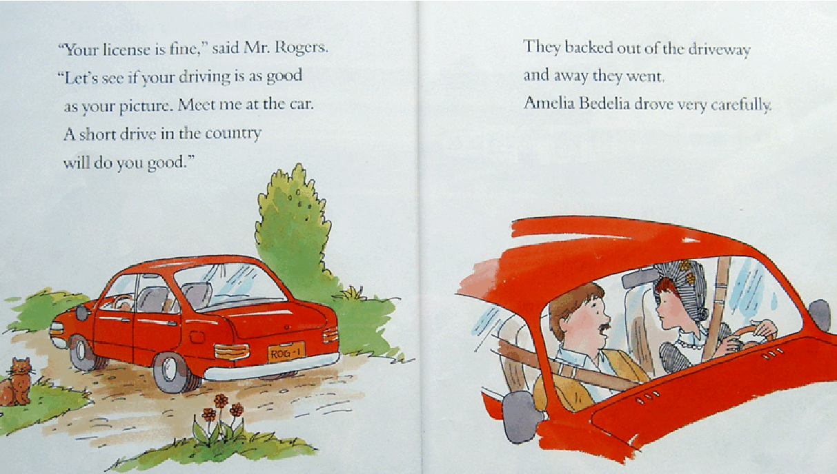 糊涂的女佣系列英文绘本Amelia Bedelia Good Driving.pdf，第4页预览