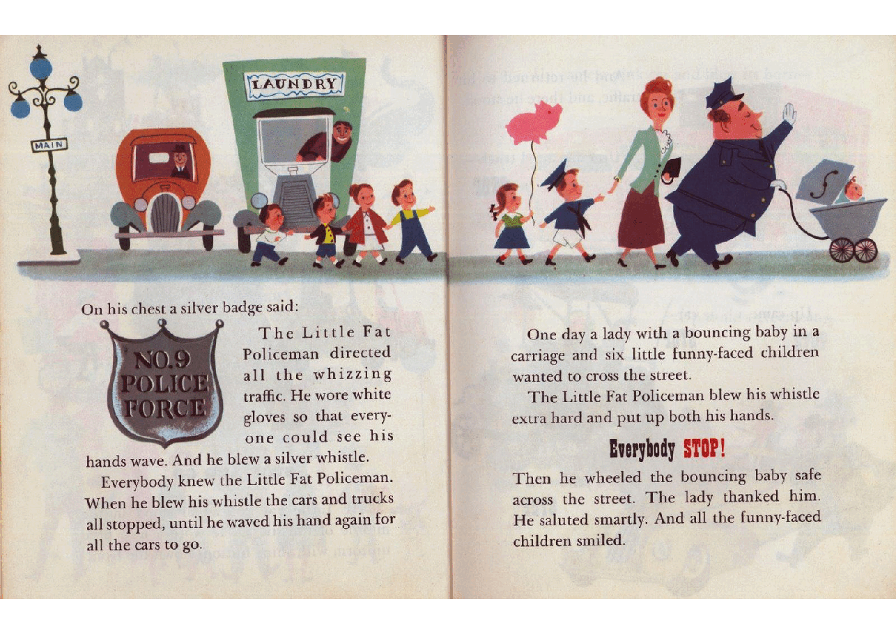 名家精选英语绘本Little Golden Book 0091 - The Little Fat Policeman (1950) (Freckled Derelict).pdf,第4页预览