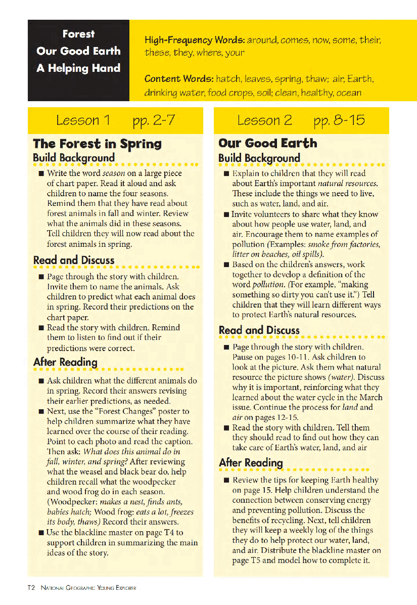 美国国家地理幼儿版april-young-explorer-teacher-guide.pdf,第2页预览