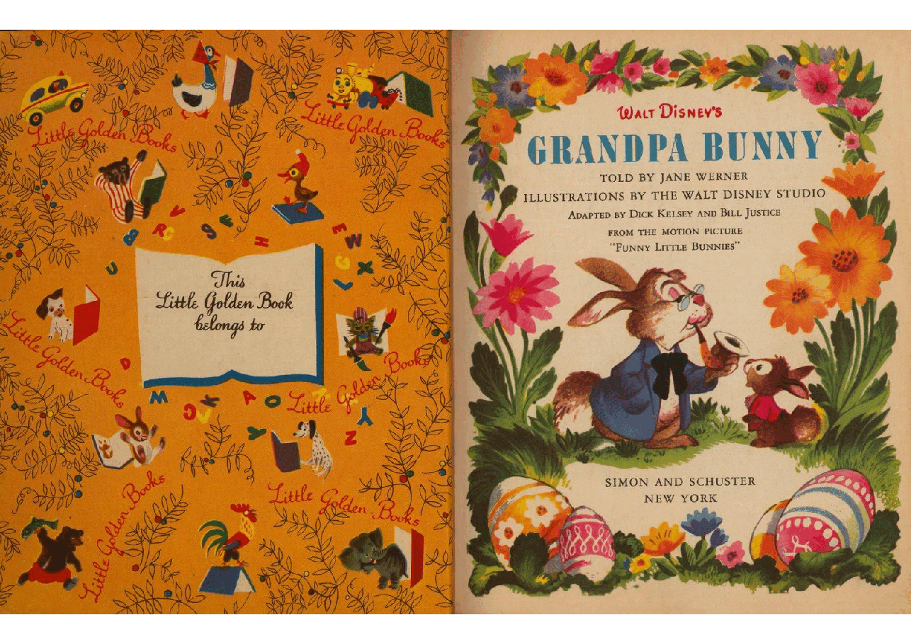 名家精选英语绘本A Little Golden Book D021 - Walt Disney's Grandpa Bunny (1951) (goldengems).pdf,第2页预览