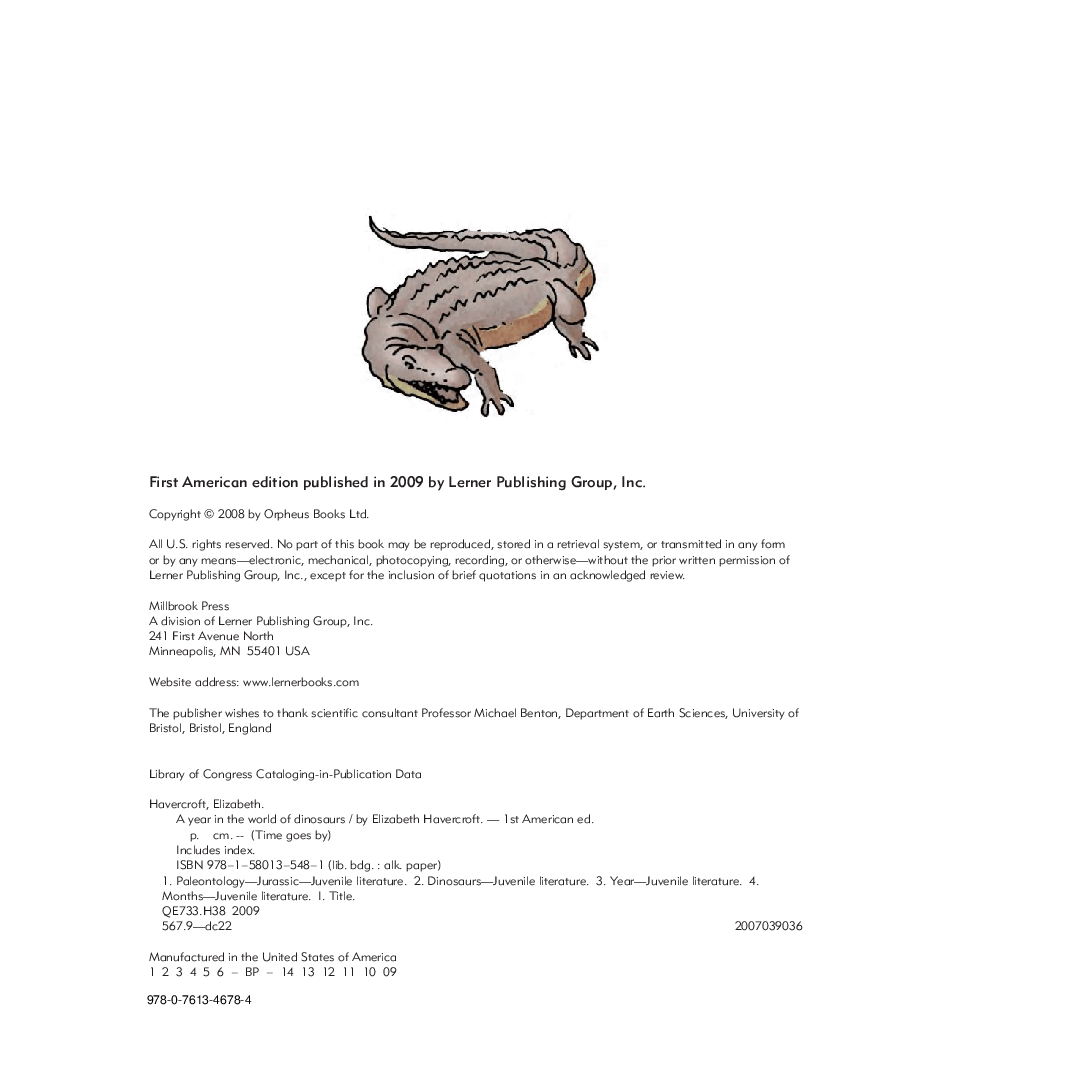时间的流转英语绘本A Year in the World of Dinosaurs.pdf,第4页预览