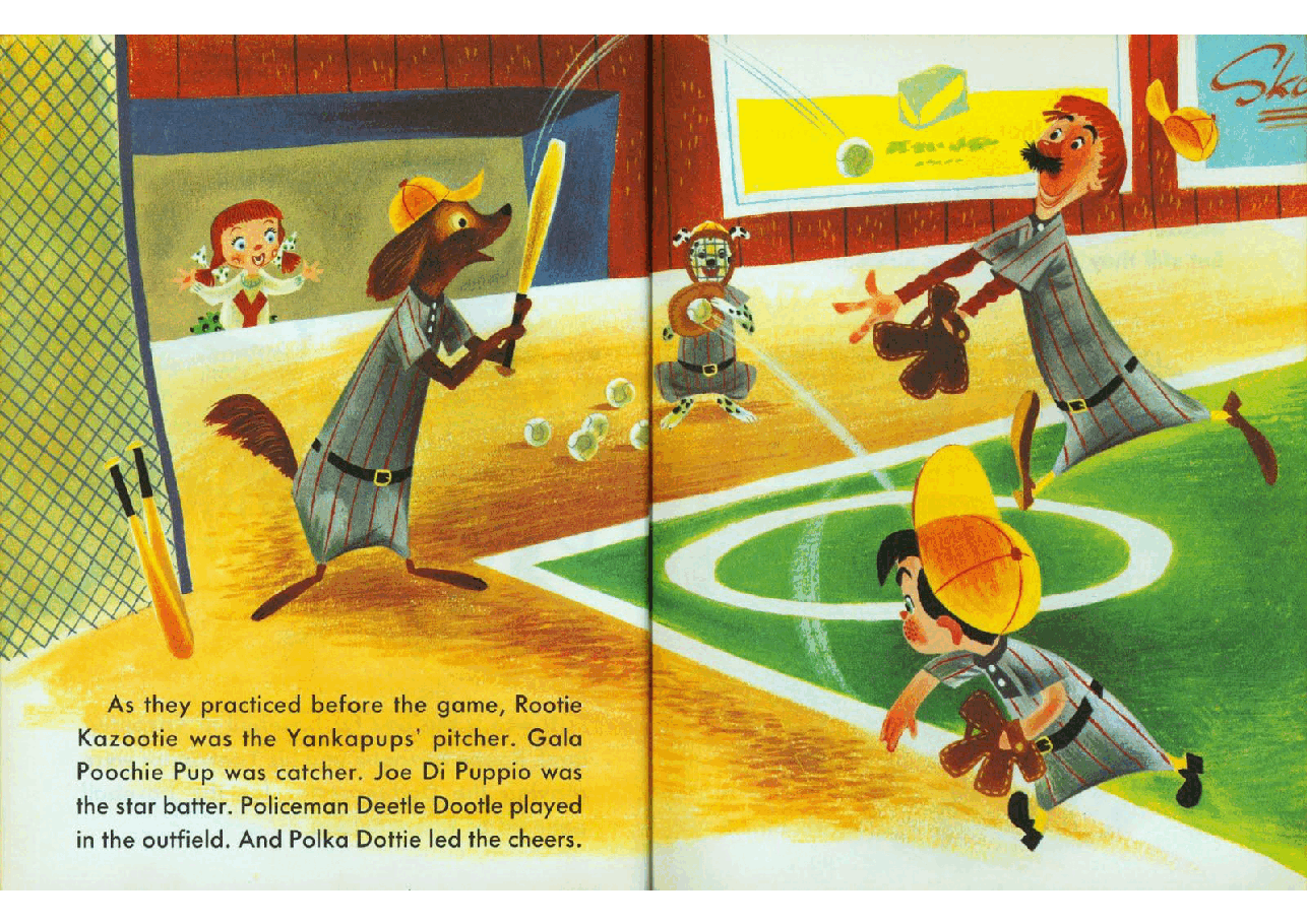 名家精选英语绘本Rootie Kazootie Baseball Star (1954) (Little Golden Book) (goldengems).pdf,第4页预览