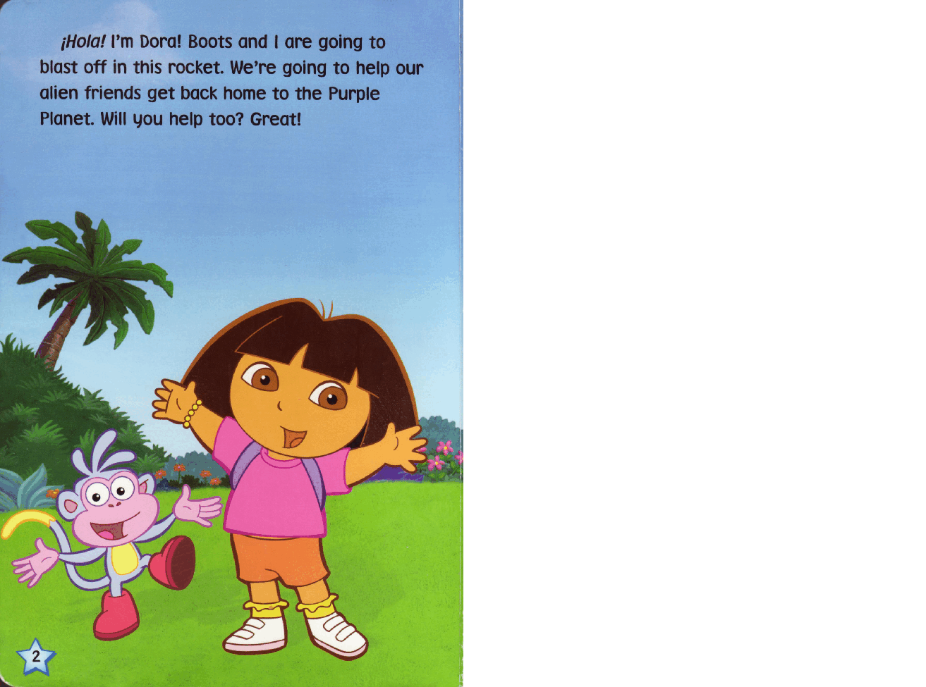 36本爱探险的朵拉英文绘本Dora's Outer Space Adventure (2004.Simon Spotlight-Nick Jr.) (Brainiac).pdf,第2页预览
