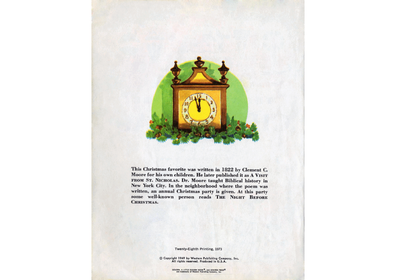 名家精选英语绘本Little Golden Book 0020 - The Night Before Christmas(1973)(Doc).pdf,第4页预览