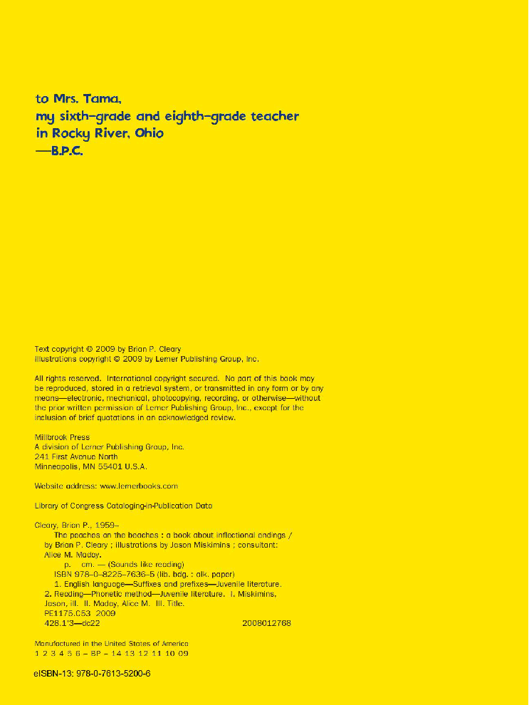 高清彩绘英文原版绘本The Peaches on the Beaches.pdf,第4页预览