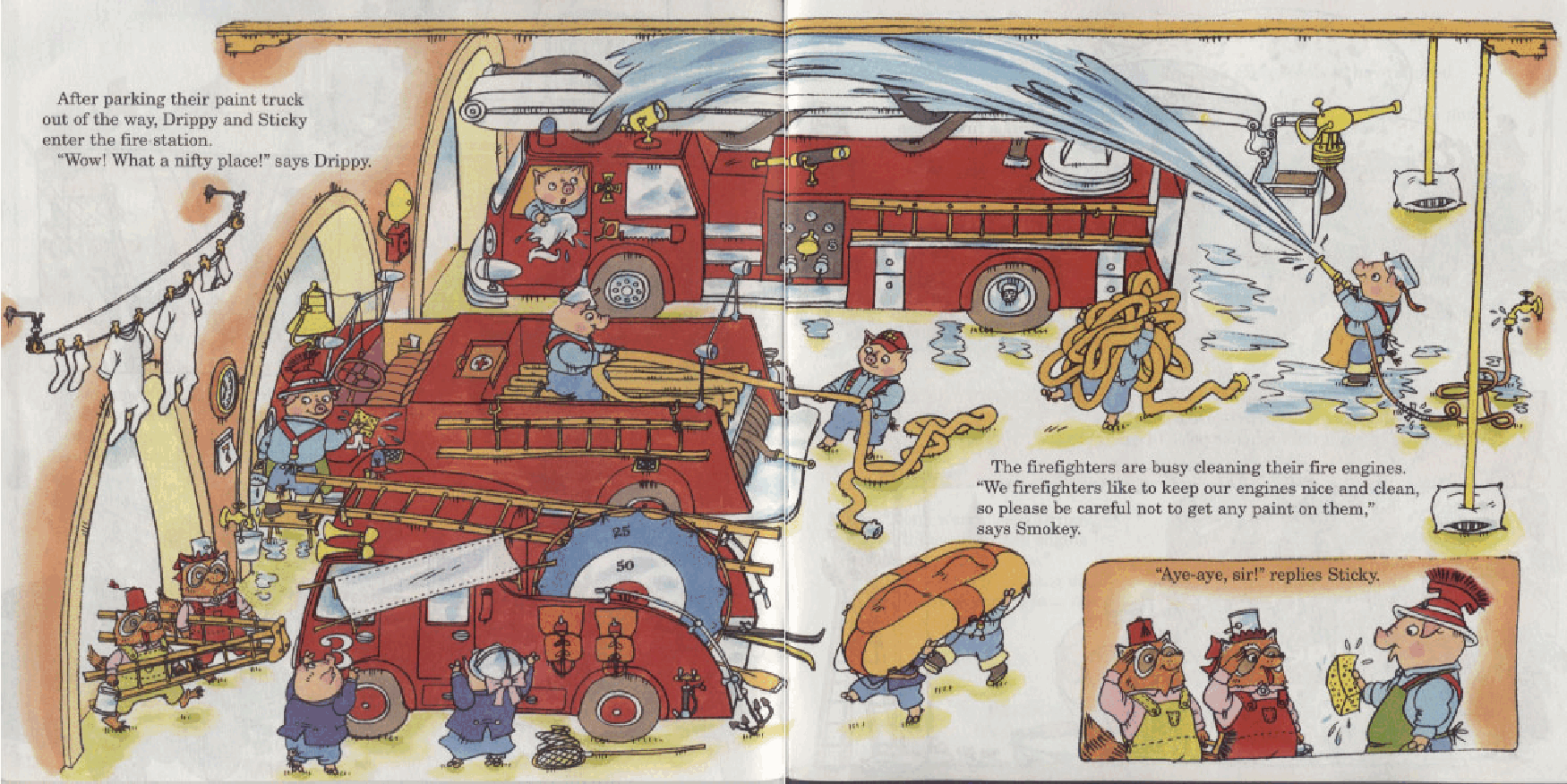 理查德斯凯瑞忙忙碌碌镇系列绘本16册[Richard_Scarry]A Day at the Fire Station.pdf，第3页预览