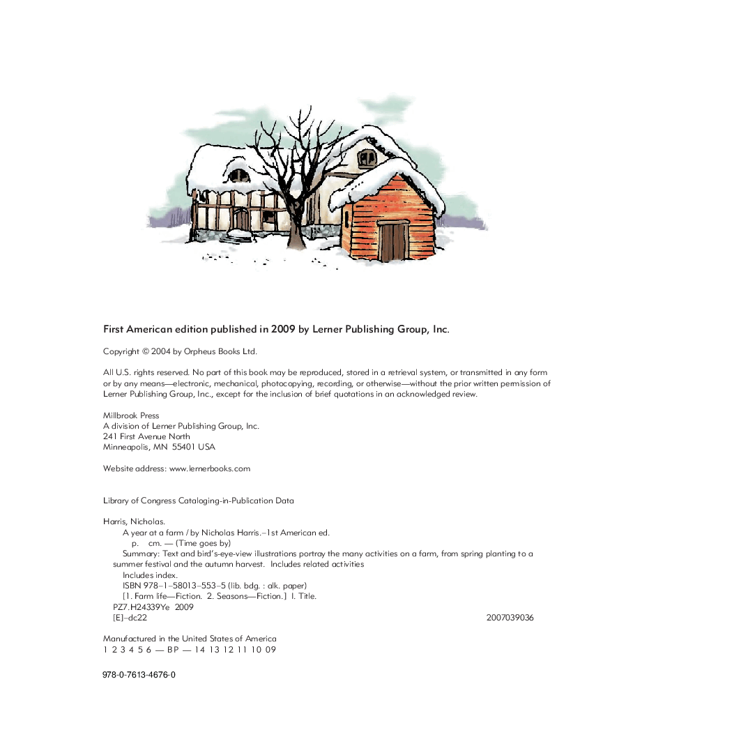 时间的流转英语绘本A Year at a Farm.pdf，第4页预览