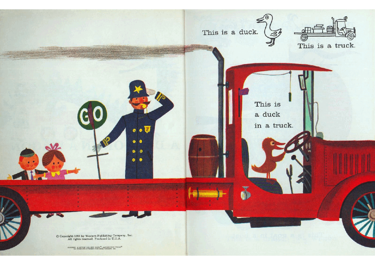 名家精选英语绘本Little Golden Book 0565 - A Dragon In a Wagon and other strange sights (1966) (goldengems).pdf,第3页预览