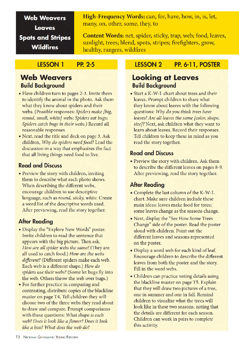 美国国家地理幼儿版teacher-guide.pdf,第2页预览
