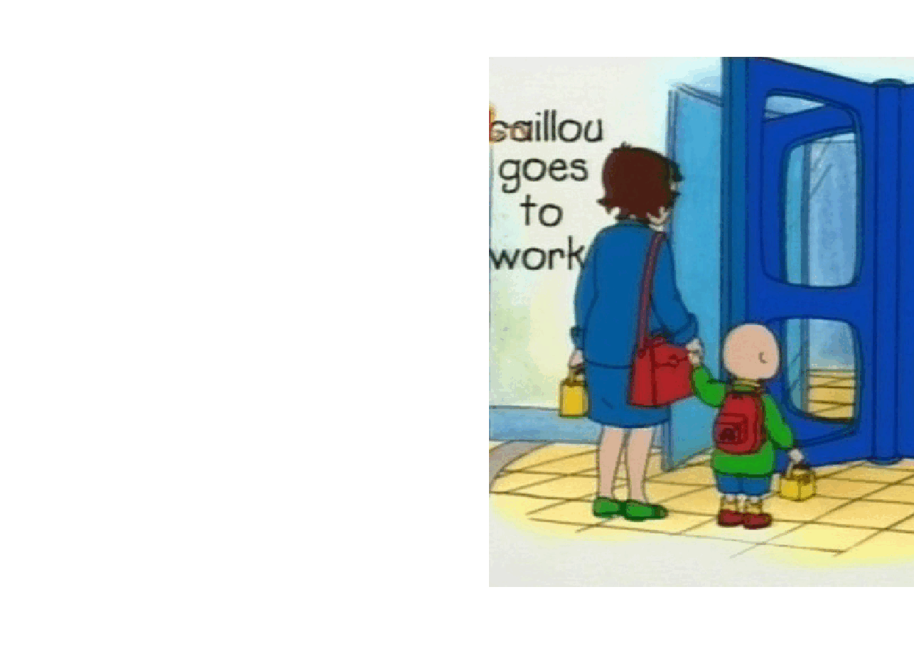 卡由英文绘本Caillou goes to work.pdf,第1页预览