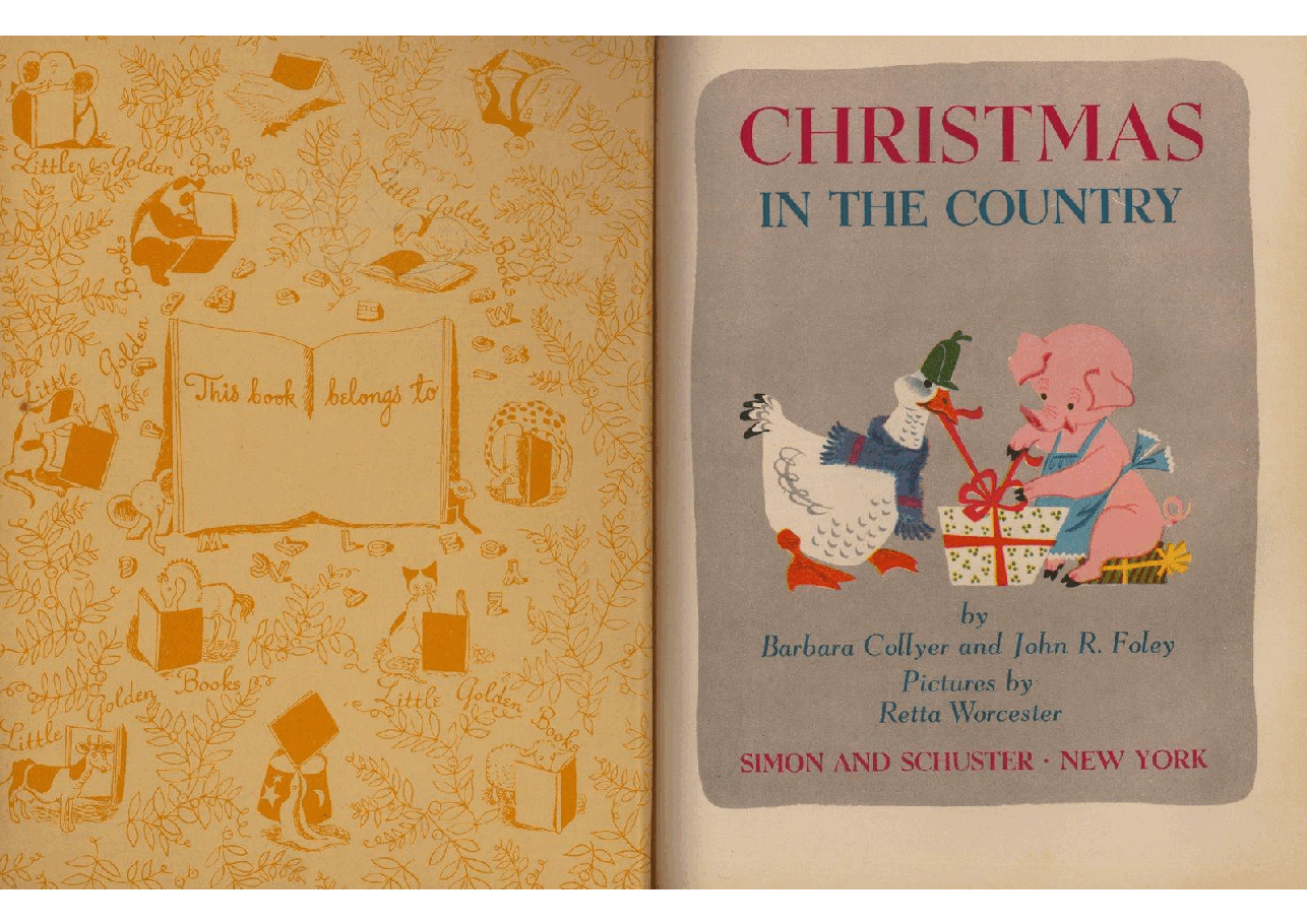 名家精选英语绘本Little Golden Book 0095 - Christmas In The Country (1950) (goldengems).pdf,第2页预览