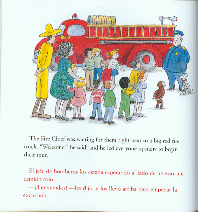 好奇的乔治英文绘本系列Curious George and the Firefighters.pdf,第4页预览