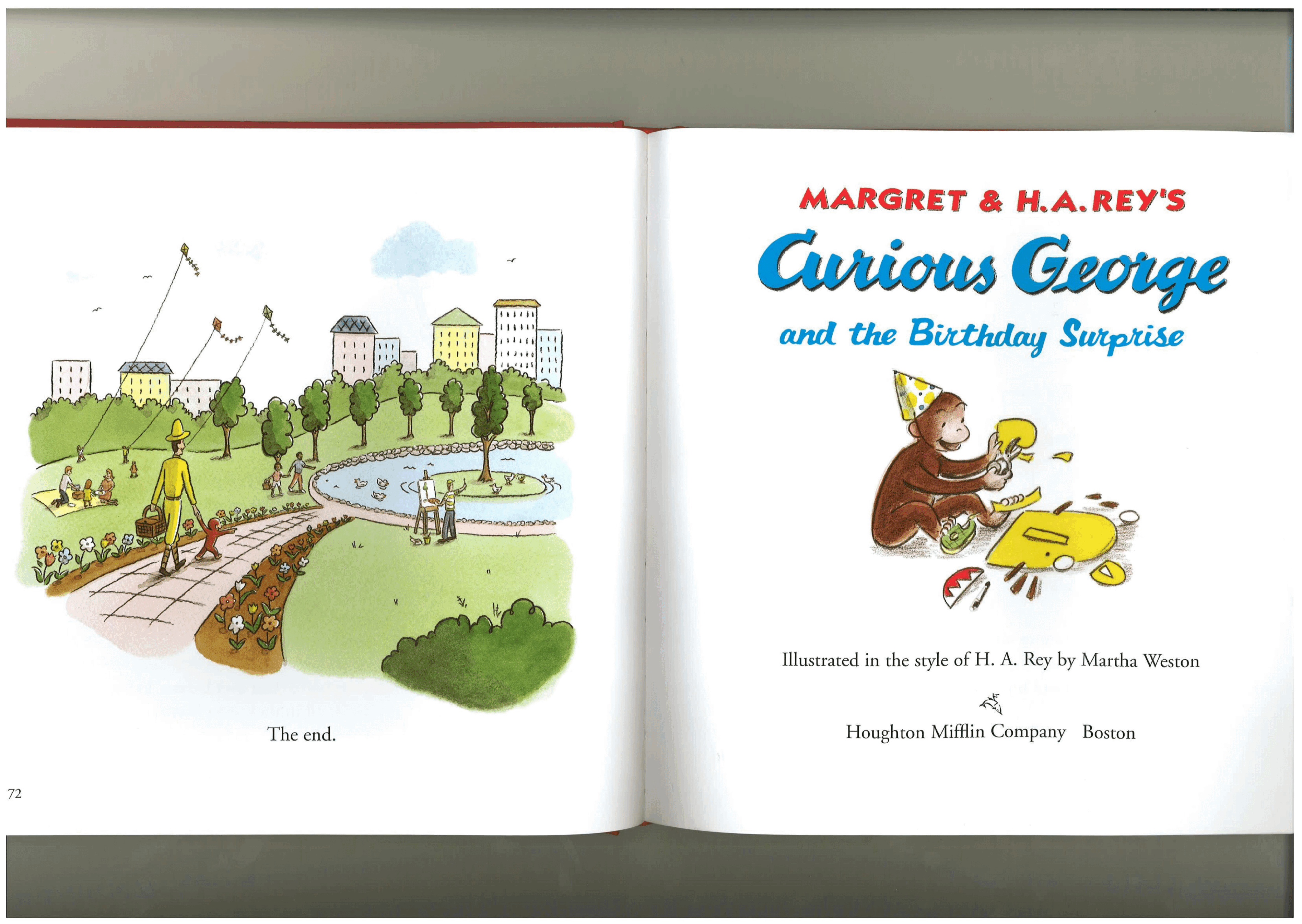 好奇的乔治英文绘本系列Curious George and the Birthday Surprise.pdf，第1页预览