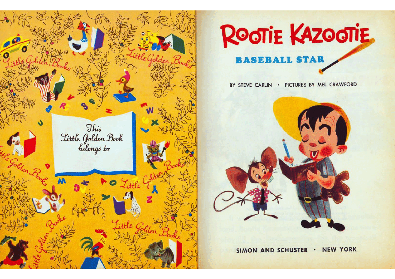 名家精选英语绘本Rootie Kazootie Baseball Star (1954) (Little Golden Book) (goldengems).pdf,第2页预览