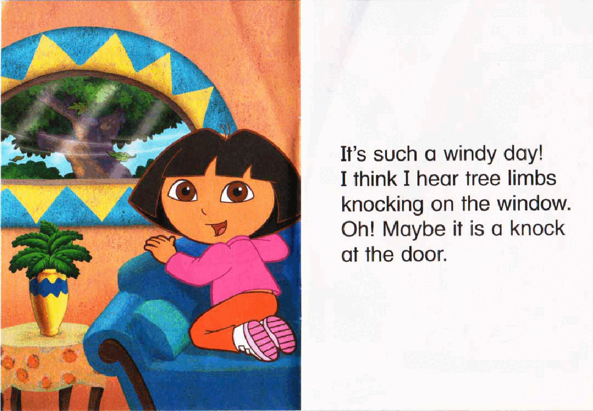 36本爱探险的朵拉英文绘本the windy day.pdf，第3页预览