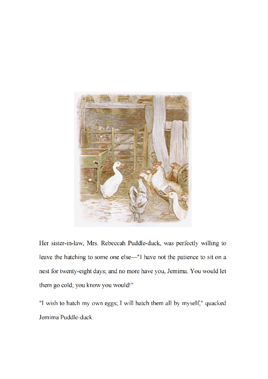 彼得兔系列英语绘本The Tale of Jemima Puddle-Duck.pdf，第4页预览
