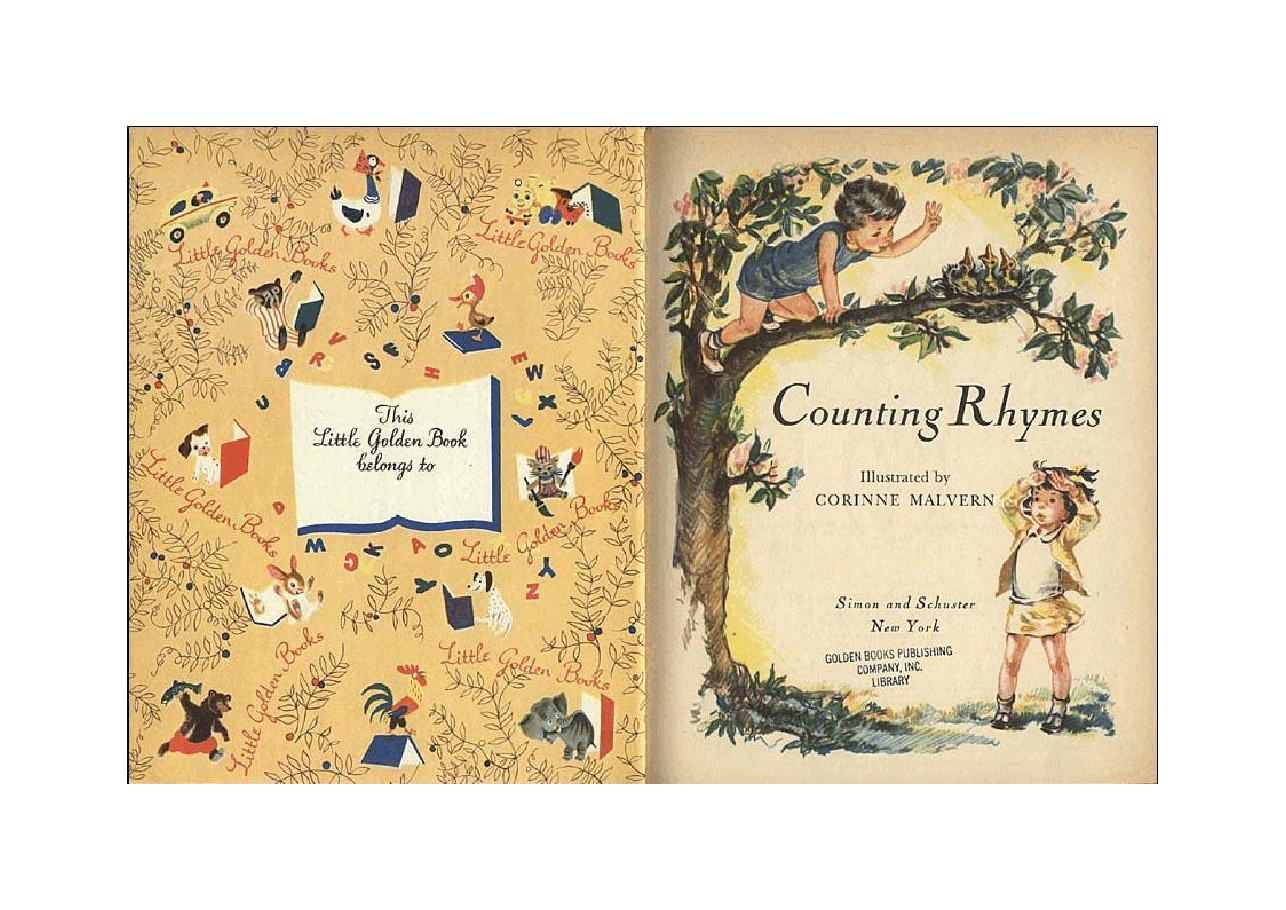 名家精选英语绘本Little Golden Book 0257 Counting Rhymes.pdf,第2页预览