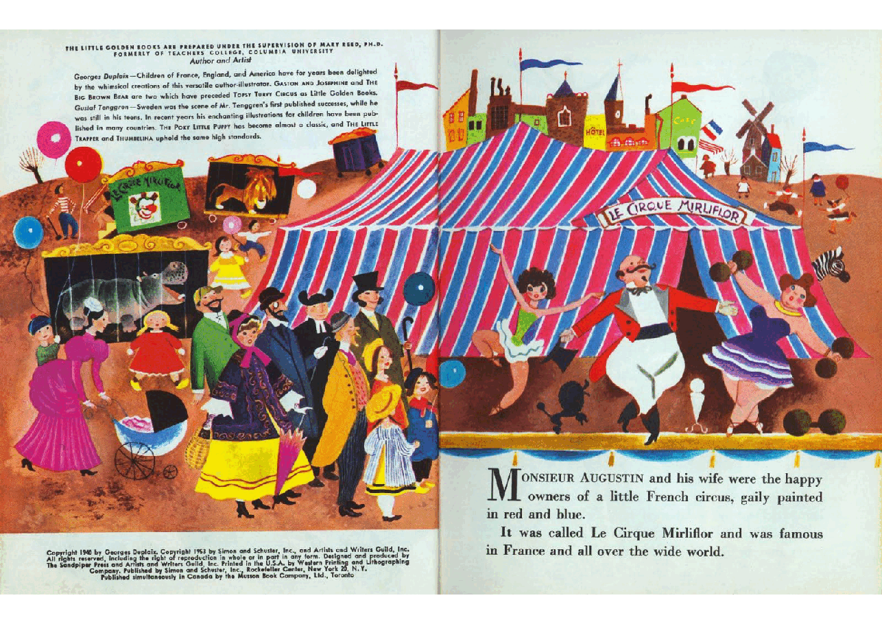 名家精选英语绘本Tenggren's Topsy Turvy Circus (1940) (Little Golden Book) (goldengems).pdf,第3页预览