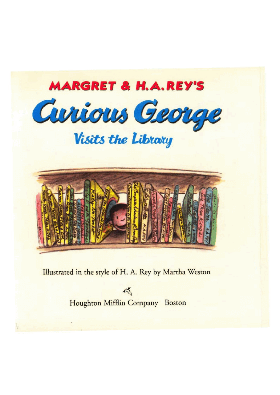 好奇的乔治英文绘本系列Curious George Visits the Library1.pdf,第2页预览