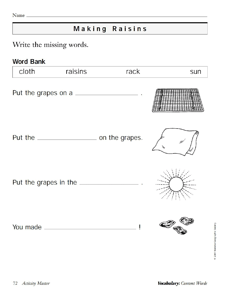 国家地理少儿百科入门级Emergent17 making raisins 教学指导.pdf,第3页预览