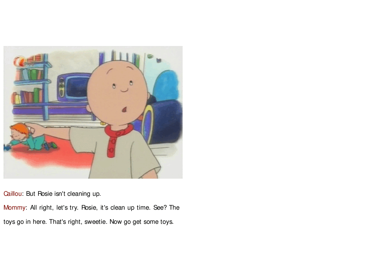 卡由英文绘本Caillou plays baby.pdf,第4页预览