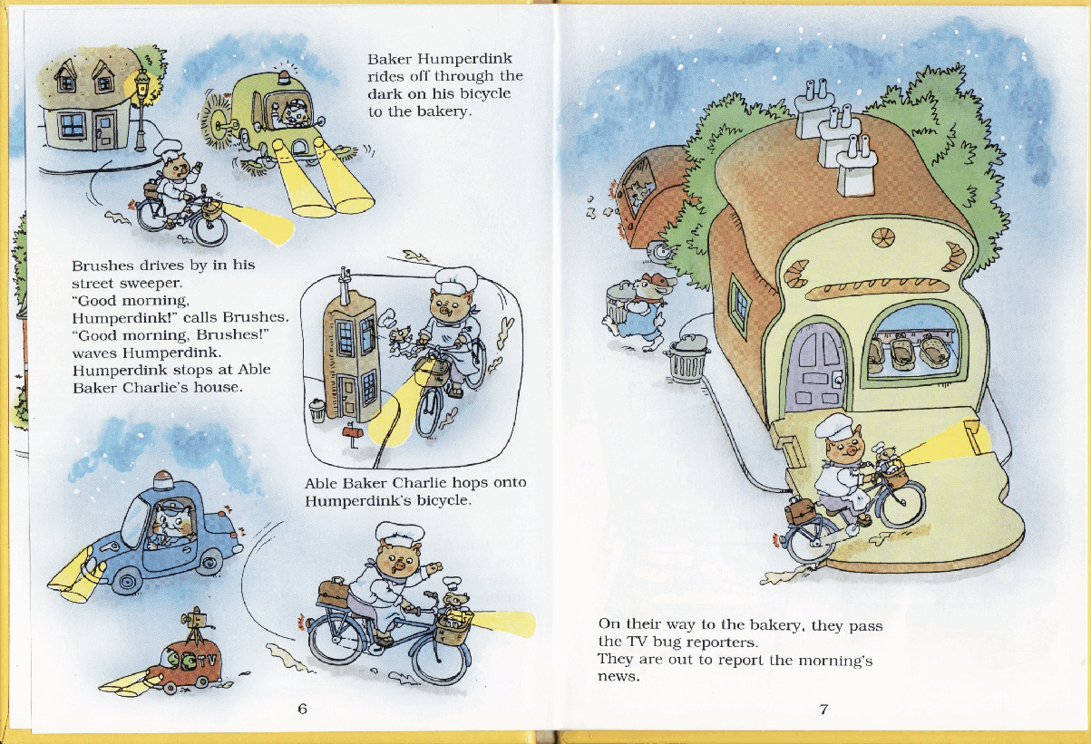 理查德斯凯瑞忙忙碌碌镇系列绘本16册[Richard Scarry]Humperdink's Busy Day.pdf，第4页预览
