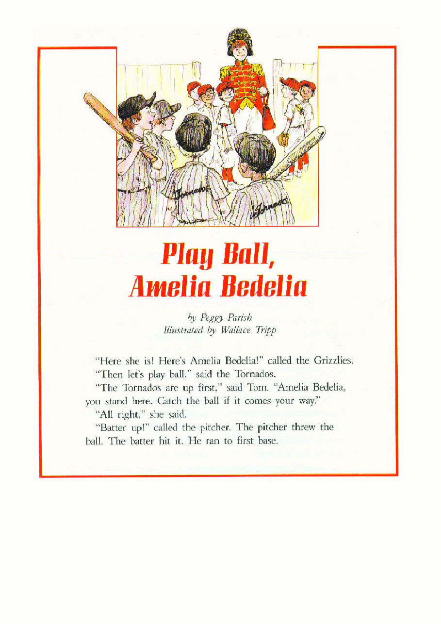 糊涂的女佣系列英文绘本Play Ball,Amelia Bedelia 1.pdf,第1页预览