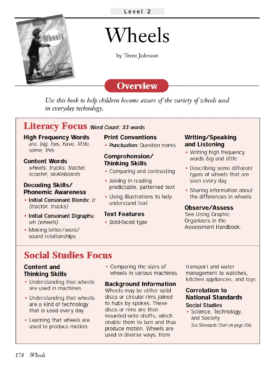国家地理少儿百科入门级Emergent08 wheels 教学指导.pdf，第1页预览
