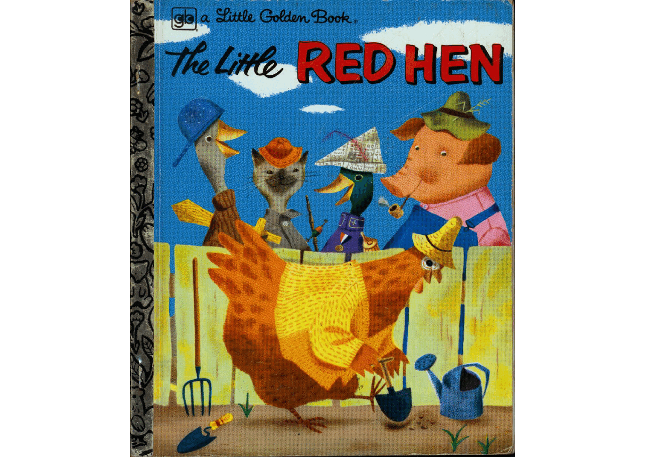 名家精选英语绘本Little Golden Book 0519 - The Little Red Hen (1954) (Freckled Derelict).pdf,第1页预览