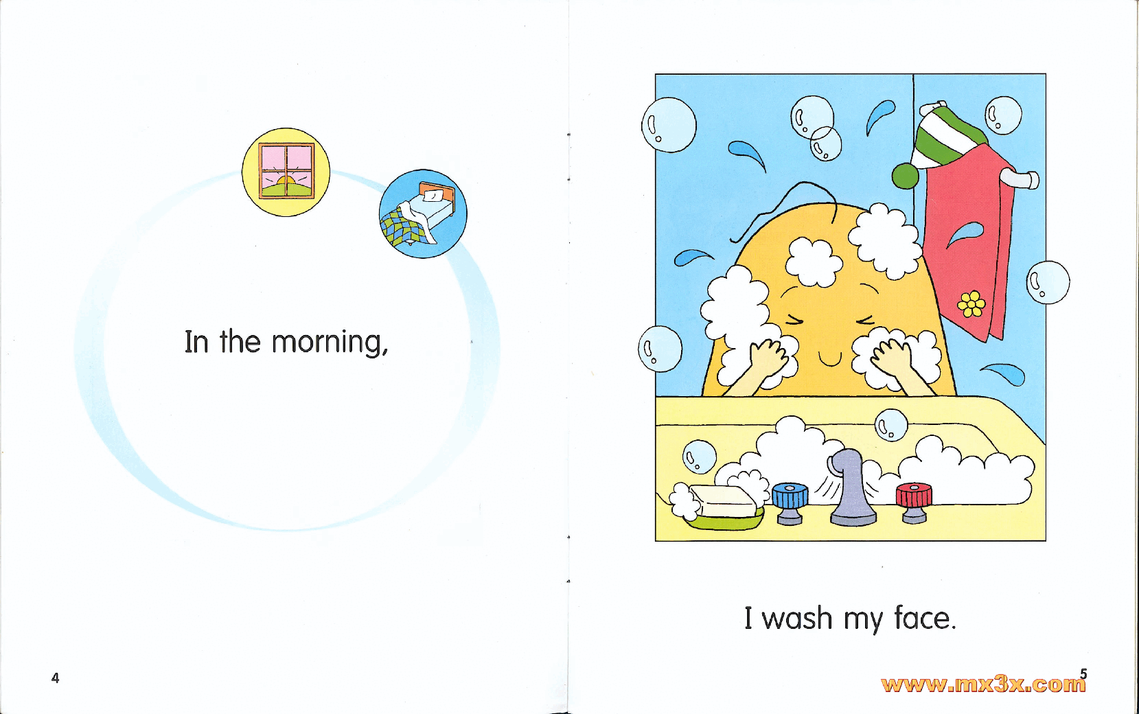 牛津马铃薯小子英文绘本Potato Pals 1A-in the morning.pdf,第4页预览