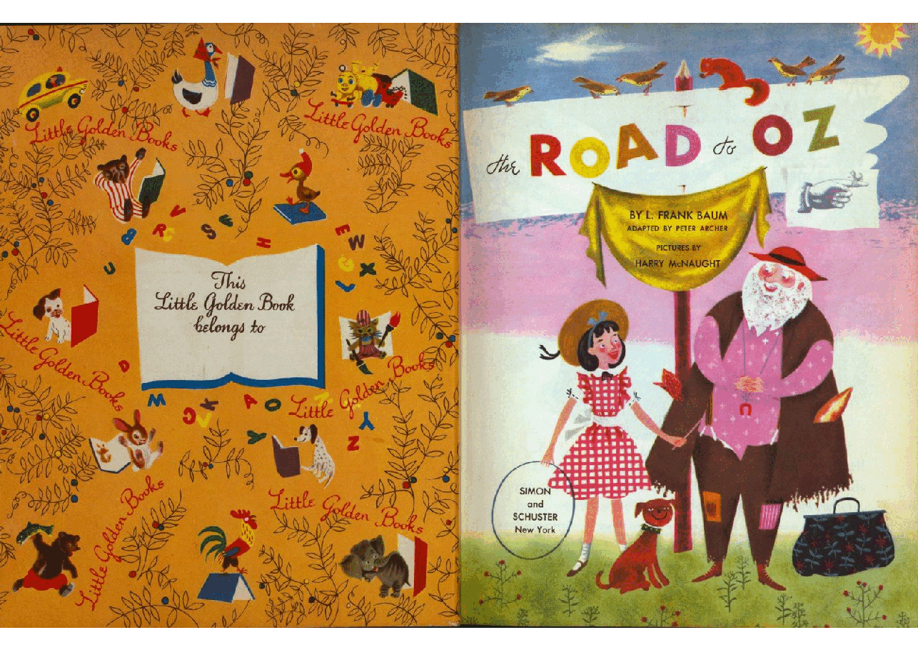 名家精选英语绘本Little Golden Book 0144 - The Road to Oz (1951) (Freckled Derelict).pdf,第2页预览