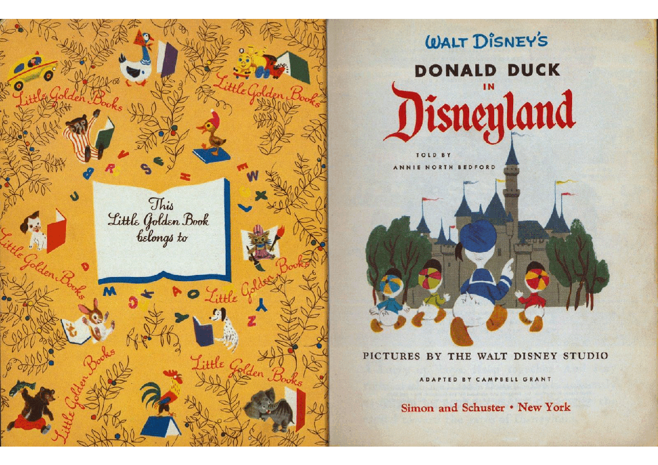 名家精选英语绘本A Little Golden Book D044 - Donald Duck in Disneyland (1955) (goldengems).pdf,第2页预览