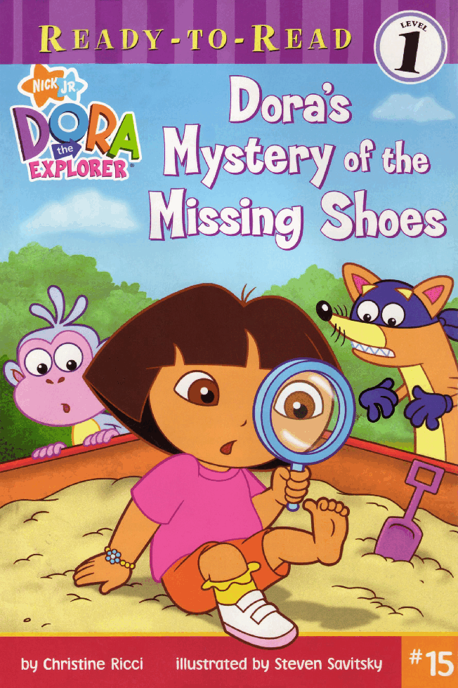 36本爱探险的朵拉英文绘本Dora's Mystery of the Missing Shoes (2007.Scholastic) (Brainiac).pdf,第1页预览