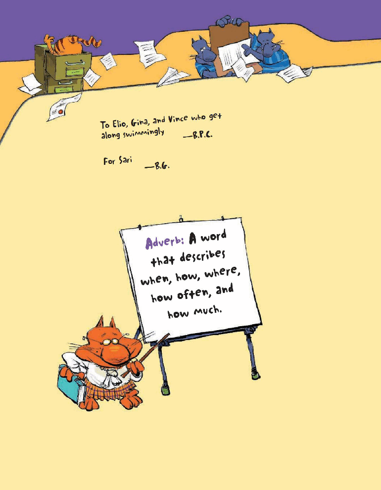 高清彩绘英文原版绘本Dearly, Nearly, Insincerely - What is an Adverb.pdf,第3页预览