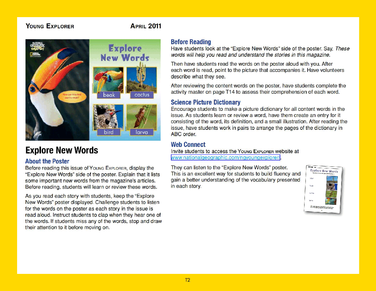 美国国家地理幼儿版teacher-guide-april_11.pdf,第2页预览