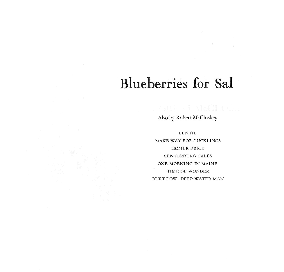 小塞尔采蓝莓英文绘本blueberries_for_sal_PDF.pdf,第4页预览