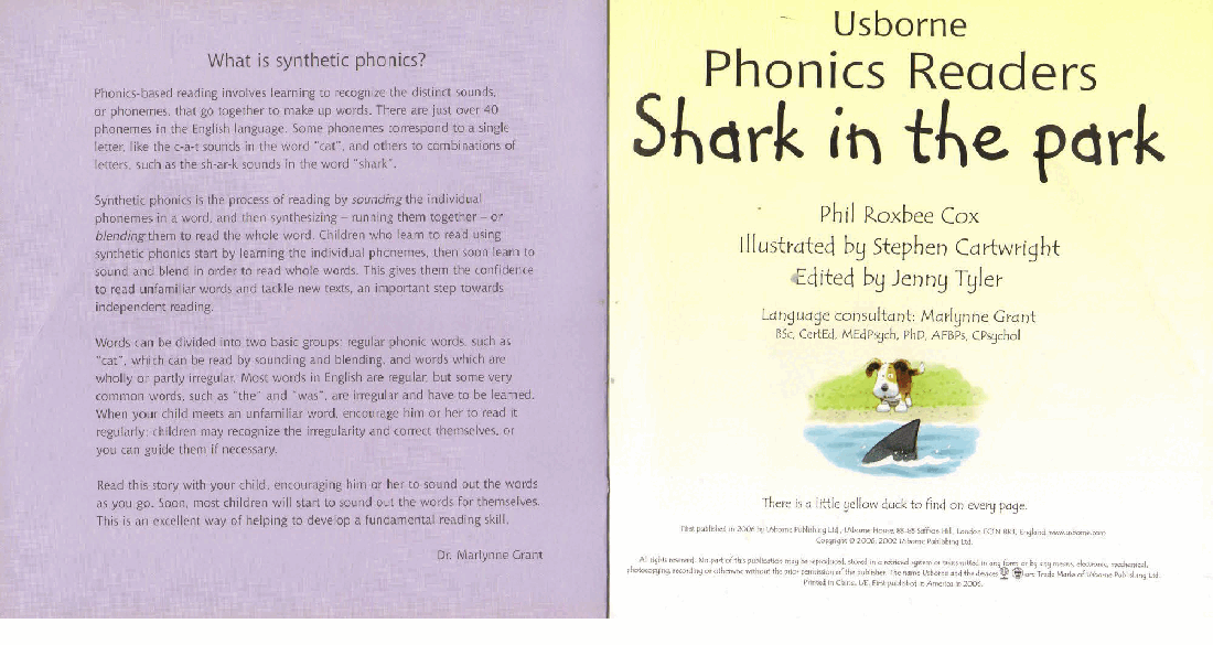 斯伯恩自然拼音09 shark in the park.pdf,第2页预览