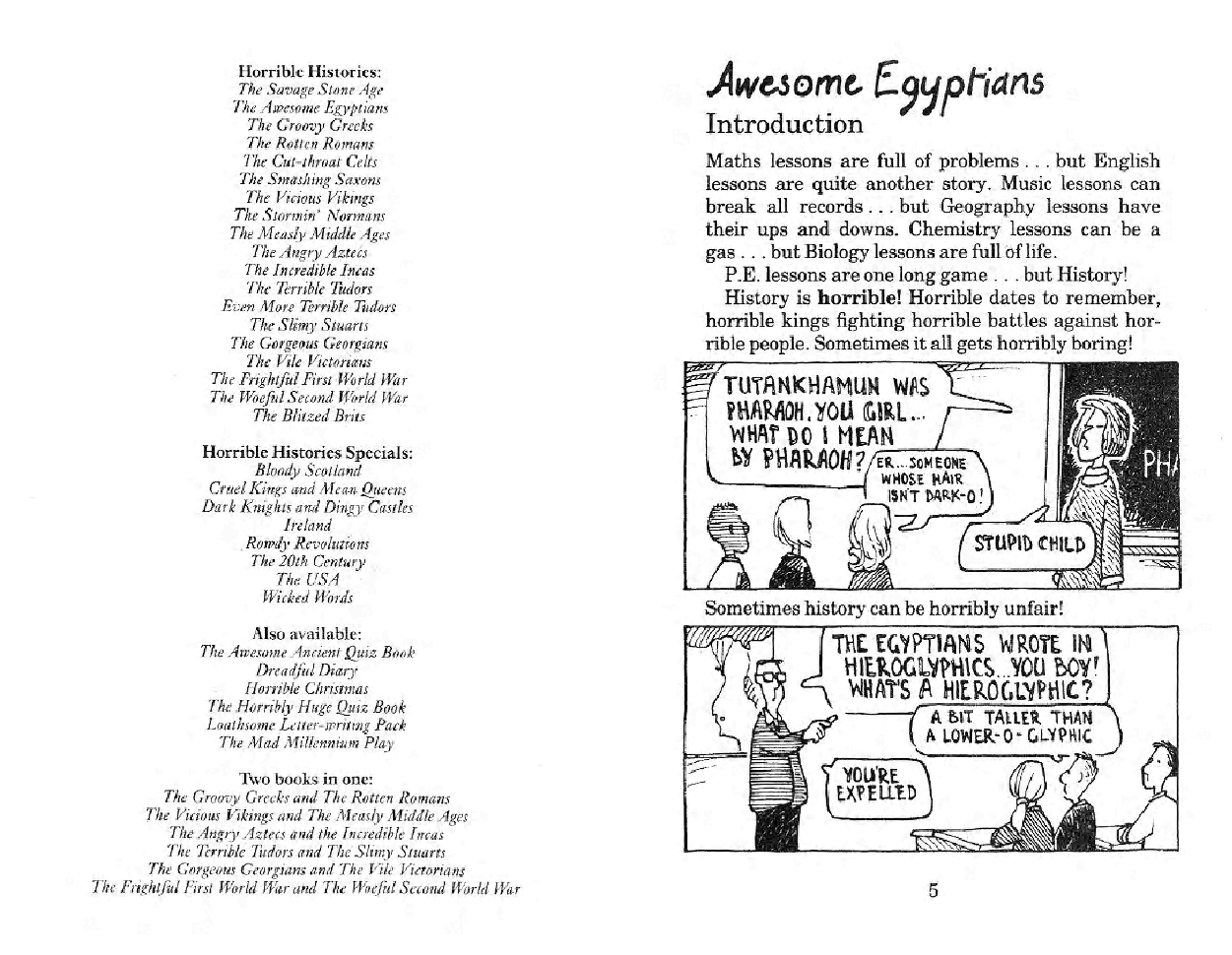 Deary-Hepplewhite The Awesome Egyptians (Horrible Histories) - 1994可怕的历史.pdf,第3页预览