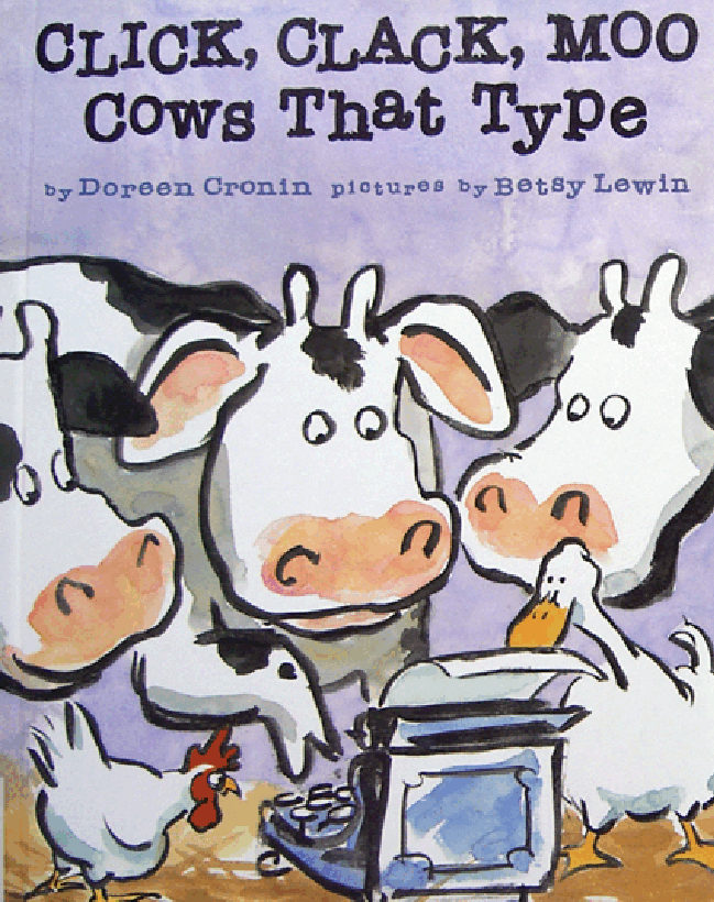 英文绘本会打字的牛Click Clack Moo Cows That Type.pdf,第1页预览