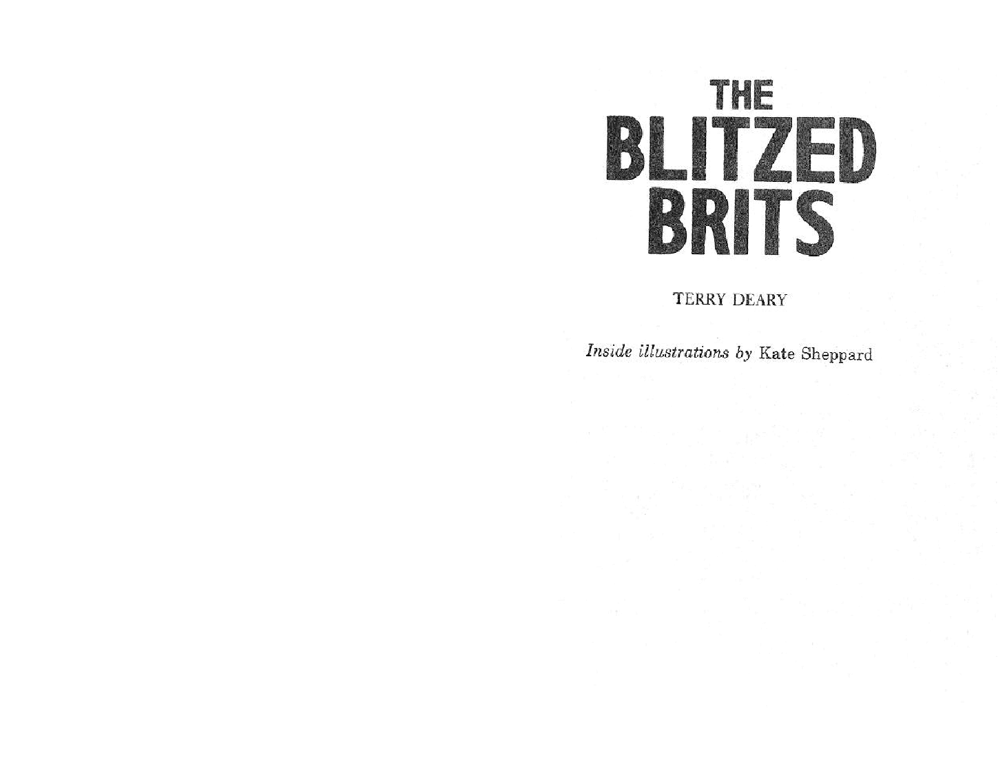 Deary, Terry - The Blitzed Brits - 1994可怕的历史.pdf,第1页预览