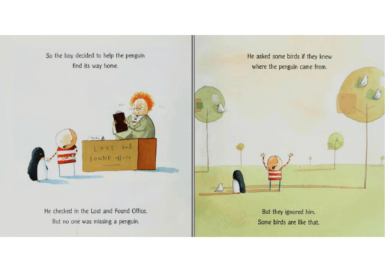 世界TOP绘本16 Lost and Found by Oliver Jeffers (2005).pdf，第3页预览