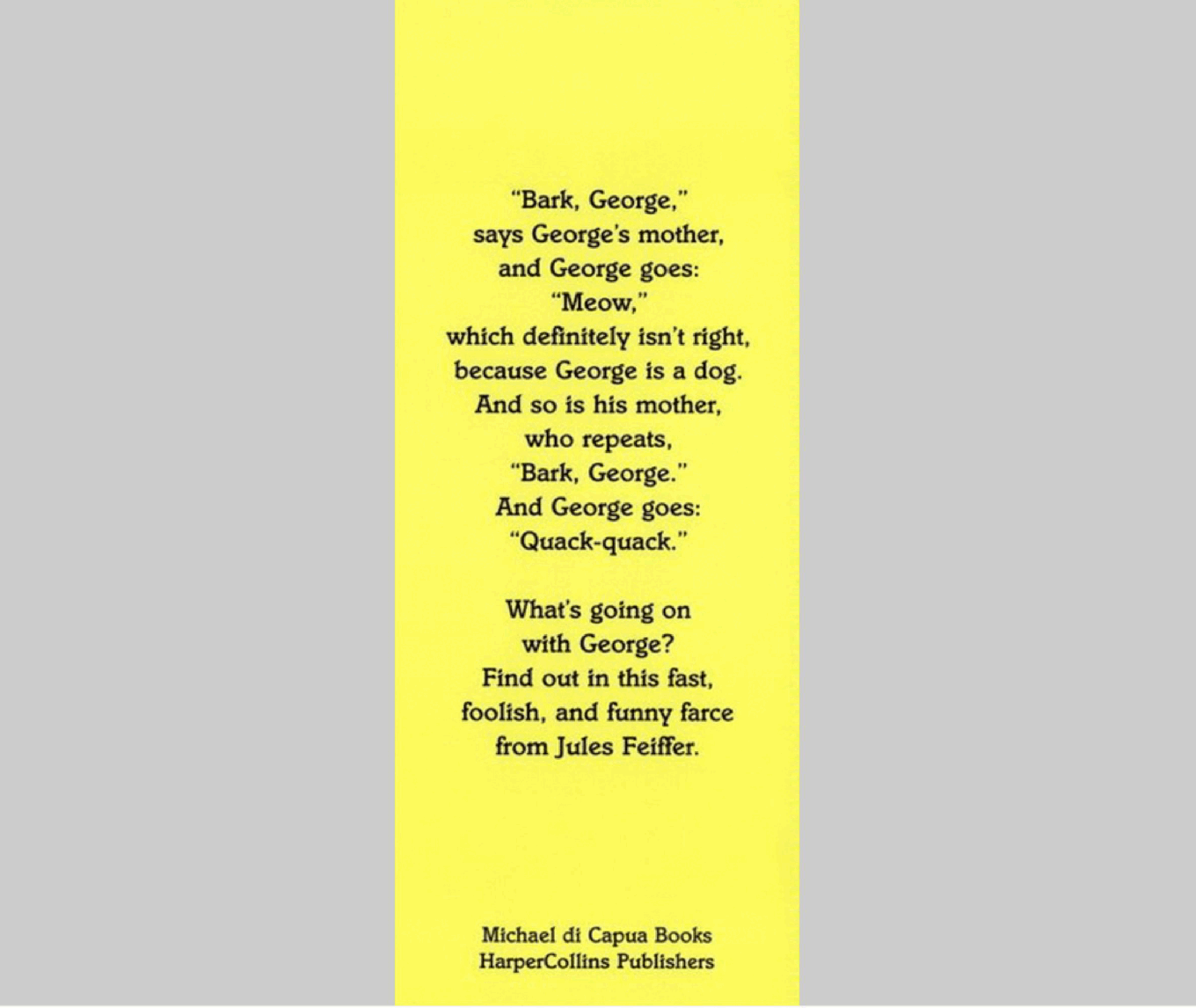 世界TOP绘本05 Bark, George by Jules Feiffer (1999) .pdf,第3页预览