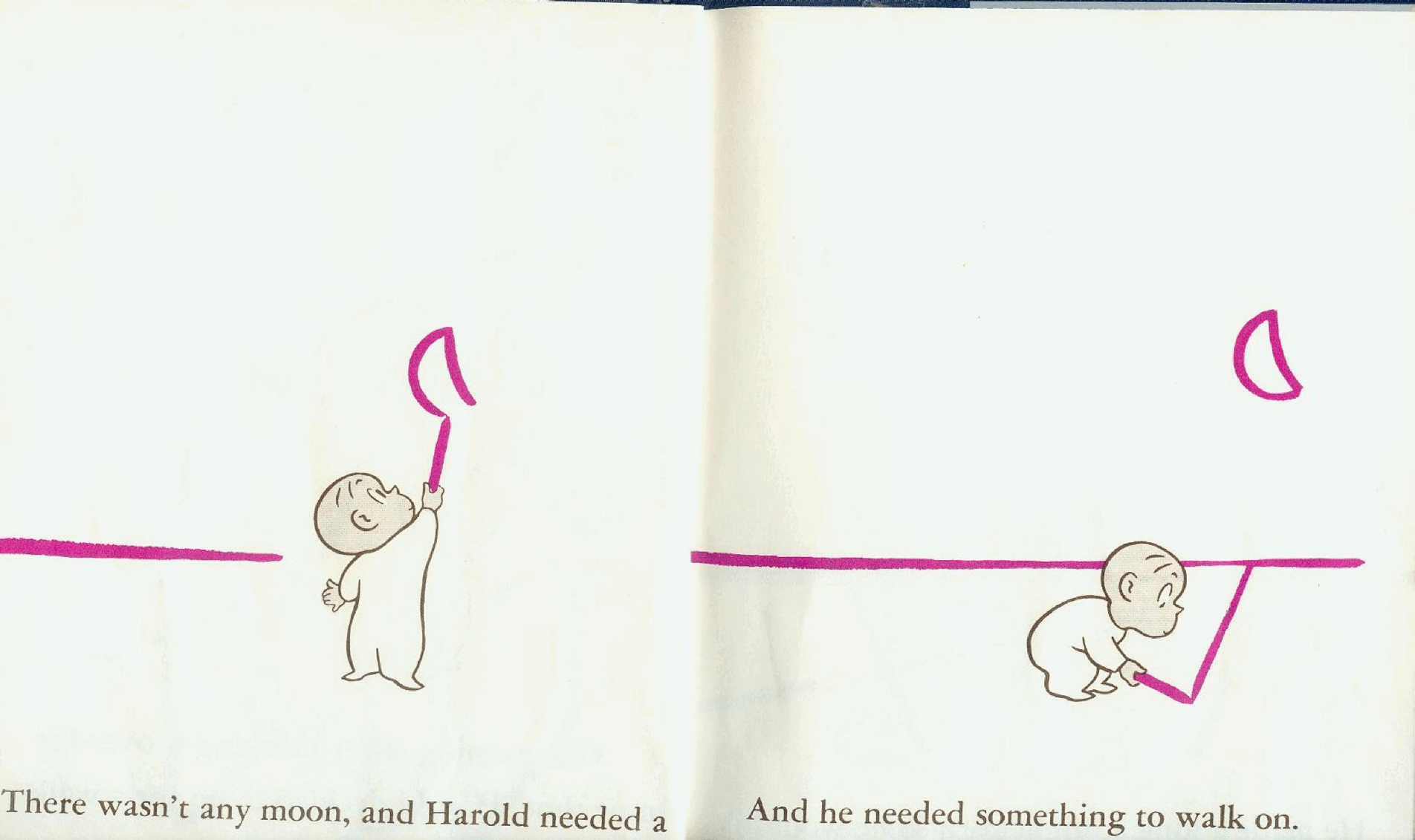 英文绘本阿罗有枝彩色笔Harold and purple crayon.pdf,第3页预览