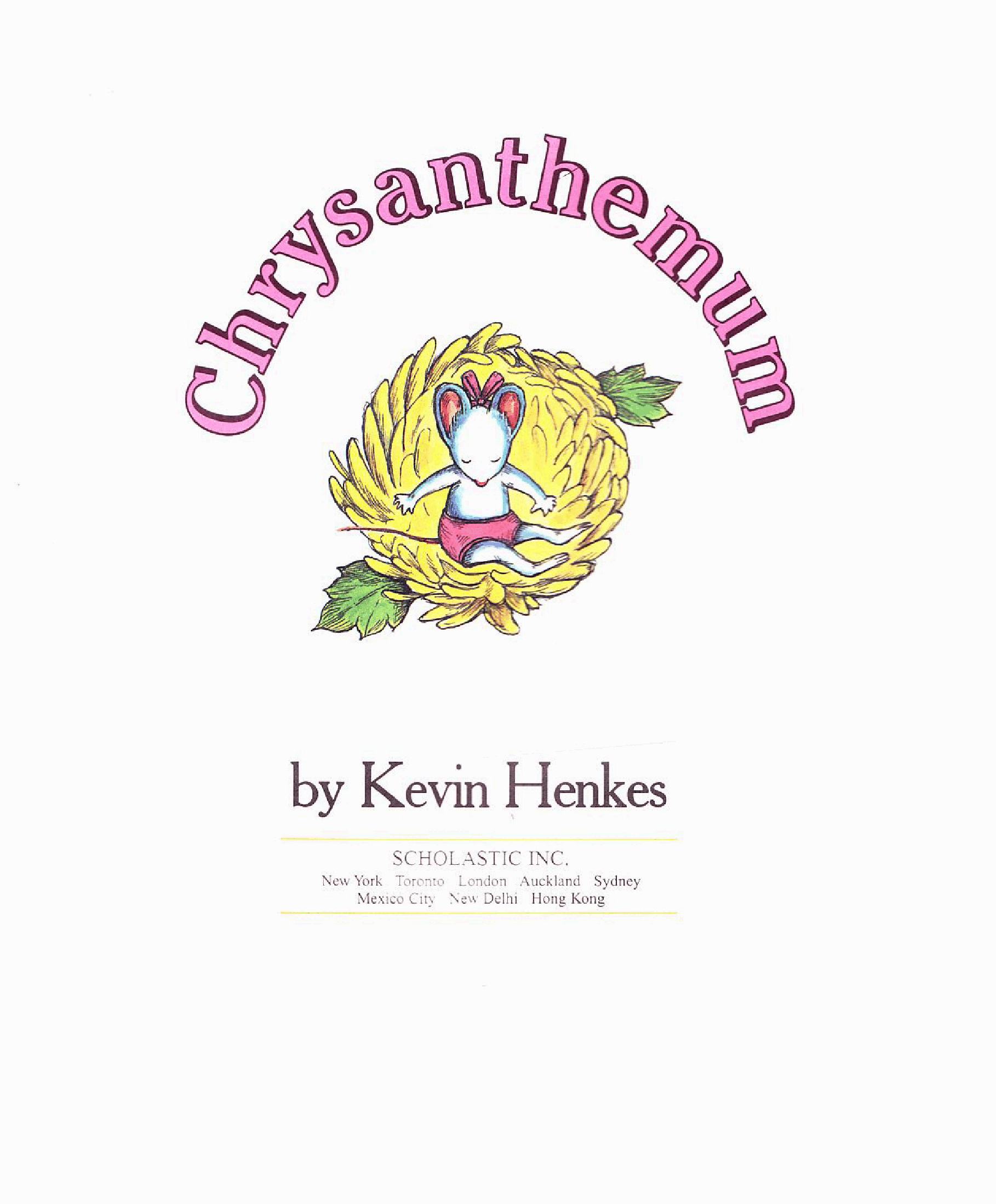 英文绘本我的名字是chrysanthemum.pdf，第2页预览